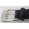 Image 2 : WESTERN RANGER BELT BUCKLE STERLING SILVER LEATHER