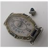 Image 3 : ANTIQUE DIAMOND PLATINUM WATCH ENGRAVED 17 JEWEL