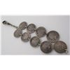 Image 3 : POCKET WATCH FOB US SILVER COINS HALF DIME 3 CENT