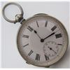 Image 1 : KEY WIND & SET POCKETWATCH STERLING SILVER WATCH