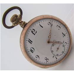 DRUSUS POCKETWATCH GOLD & 800 STERLING SILVER