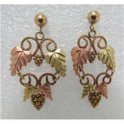 BLACK HILLS GOLD EARRINGS MULTICOLOR FLORAL