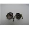 Image 3 : VICTORIAN ANTIQUE STERLING SILVER CAMEO CUFFLINKS