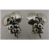 Image 3 : GEORG JENSEN EARRINGS STERLING SILVER POST & CLIP