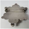 Image 2 : CHRYSOPHASE PIN STERLING SILVER ANTIQUE BROOCH