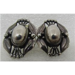 GEORG JENSEN EARRINGS STERLING SILVER POST 2000