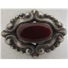 Image 1 : SKONVIRKE CARNELIAN PIN 800 STERLING SILVER BROOCH