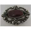 Image 4 : SKONVIRKE CARNELIAN PIN 800 STERLING SILVER BROOCH