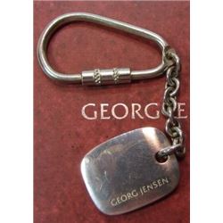 GEORG JENSEN KEYCHAIN STERLING SILVER KEY RING