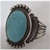 Image 1 : MARTINEZ TURQUOISE CUFF BRACELET STERLING SILVER