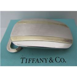 TIFFANY & CO BELT BUCKLE 18K GOLD STERLING SILVER