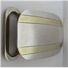 Image 3 : TIFFANY & CO BELT BUCKLE 18K GOLD STERLING SILVER