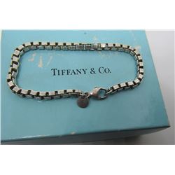 TIFFANY & CO BOX CHAIN BRACELET STERLING SILVER