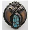 Image 1 : ENJ BEAR CLAW TURQUOISE BRACELET STERLING SILVER