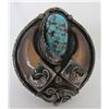 Image 2 : ENJ BEAR CLAW TURQUOISE BRACELET STERLING SILVER