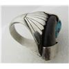 Image 7 : BEAR CLAW TURQUOISE RING STERLING SILVER SIZE 13