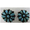 Image 3 : ZUNI PETIT POINT CLUSTER EARRINGS STERLING SILVER