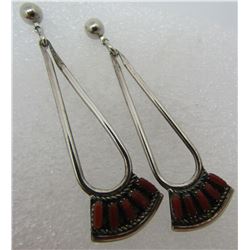 Y HATTIE CORAL EARRINGS STERLING SILVER PETIT