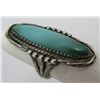 Image 3 : TURQUOISE RING STERLING SILVER SIZE 6  HUGE