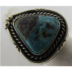 NAVAJO TURQUOISE RING STERLING SILVER