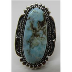 NELSON TURQUOISE RING STERLING SILVER