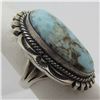 Image 3 : NELSON TURQUOISE RING STERLING SILVER