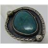 Image 1 : OLD PAWN GREEN TURQUOISE RING STERLING SILVER