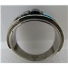 Image 4 : COBBLESTONE TURQUOISE RING STERLING SILVER INLAY