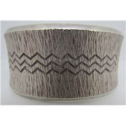 ALFRED JOE CUFF BRACELET STERLING SILVER NAVAJO