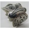 Image 7 : EARLY CONCHO CUFF BRACELET STERLING SILVER NAVAJO