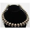 Image 1 : NAVAJO PEARL NECKLACE STERLING SILVER 16MM BEADS