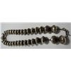 Image 4 : NAVAJO PEARL NECKLACE STERLING SILVER 16MM BEADS