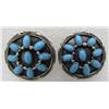 Image 1 : JAMES TURQUOISE EARRINGS STERLING SILVER PIERCED
