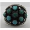 Image 3 : SNAKE EYE TURQUOISE RING STERLING SILVER SIZE 7