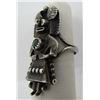 Image 4 : MO KACHINA TURQUOISE RING STERLING SILVER NAVAJO