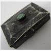 Image 1 : TURQUOISE PILL BOX STERLING SILVER JEWELRY NAVAJO