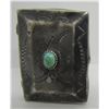 Image 2 : TURQUOISE PILL BOX STERLING SILVER JEWELRY NAVAJO