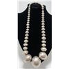 Image 3 : HUGE 39MM NAVAJO PEARLS NECKLACE STERLING SILVER