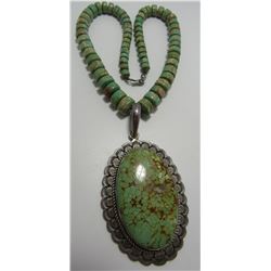 RAY BENNETT TURQUOISE NECKLACE STERLING SILVER