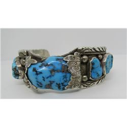 LISTER TURQUOISE CUFF BRACELET STERLING SILVER