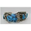 Image 1 : LISTER TURQUOISE CUFF BRACELET STERLING SILVER
