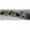 Image 4 : BECENTI CONCHO BELT STERLING SILVER STORYTELLER