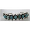 Image 1 : PAUL LIVINGSTON TURQUOISE CUFF BRACELET STERLING