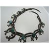 Image 2 : OLD PAWN YEI RAINBOW MAN SQUASH BLOSSOM NECKLACE