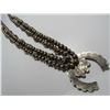 Image 5 : ZUNI SUNFACE STERLING SQUASH BLOSSOM NECKLACE