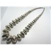 Image 2 : HUGE 37MM NAVAJO PEARL BEADS STERLING SILVER 234G