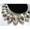 Image 4 : HUGE 37MM NAVAJO PEARL BEADS STERLING SILVER 234G