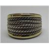 Image 1 : DAVID YURMAN RING 18K GOLD & STERLING SILVER BAND