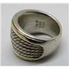 Image 3 : DAVID YURMAN RING 18K GOLD & STERLING SILVER BAND