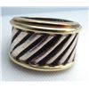 Image 2 : DAVID YURMAN RING 14K GOLD & STERLING SILVER BAND